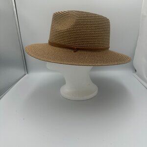 FURTALK Wide Brim Women/Men Fedora with Leather Band Size L-XL